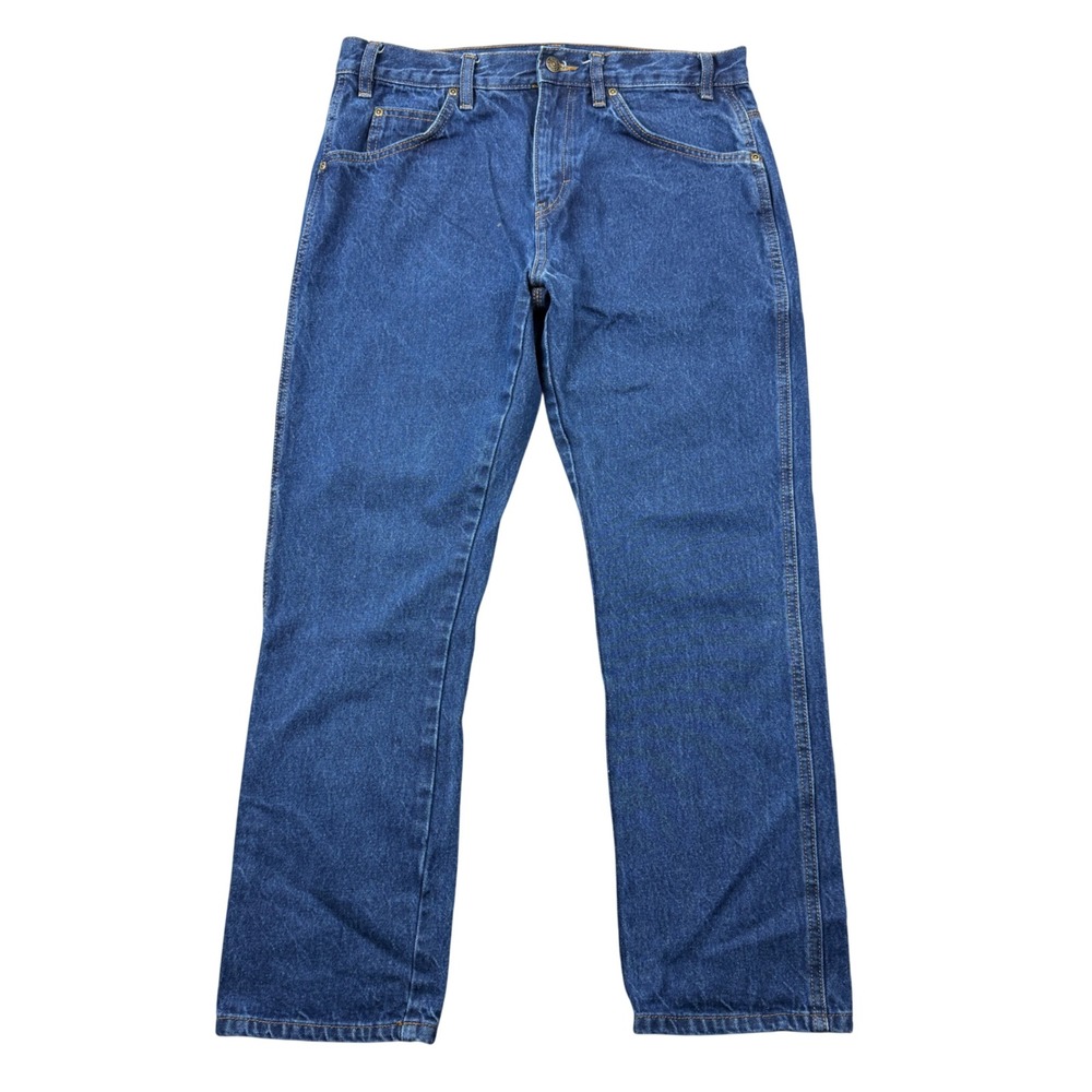 Rivet Supply Co Mens 32x30 (33x28) Straight Leg Denim Jeans Blue Medium Wash